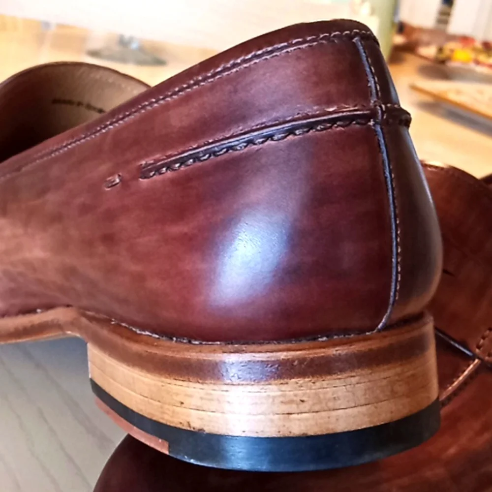 MAGNANNI Penny Loafers. Cognac. Made in Spain. Size 15. Like New Condition. - Picture 15 of 16